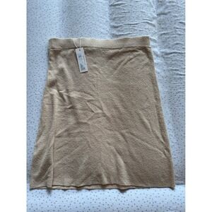 new‎ Rebecca Taylor Knit Mini Skirt Ribbed Waist Pull On Casual Chic XL z2
